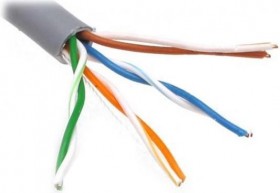 Кабель Technolink UTP4 cat.5е, одножильный / 305м / Cu