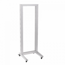  					ITK 19 однорамная стойка, 37U, 600x600, на роликах, серая				 