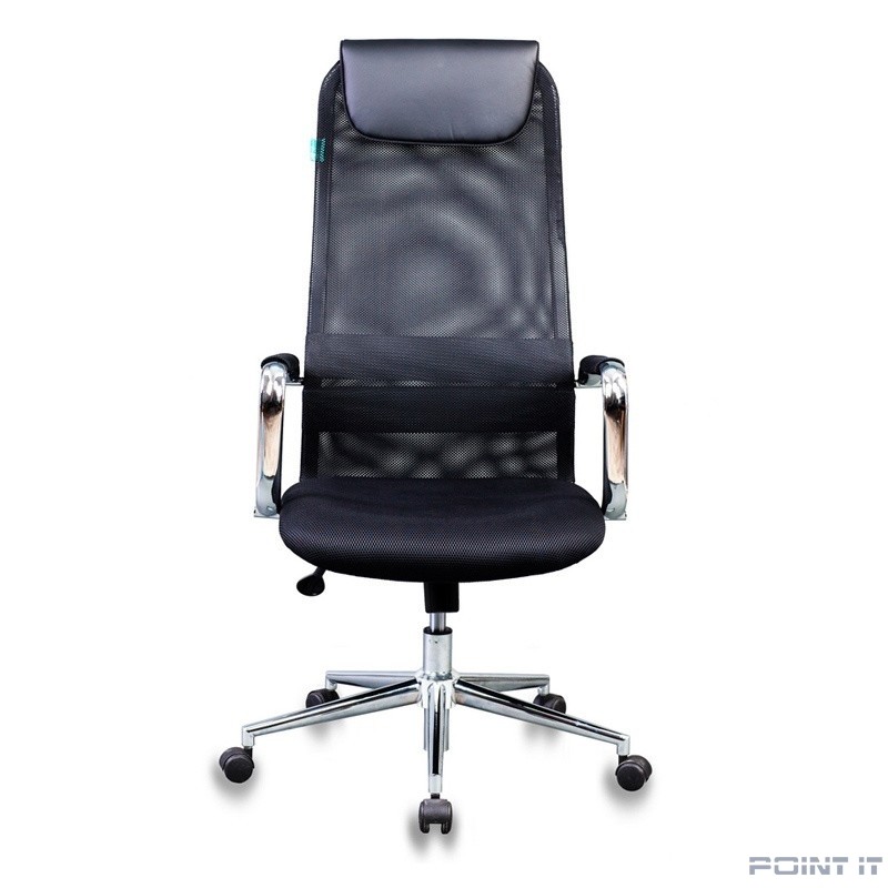 Кресло руководителя Бюрократ KB-9N/BLACK черный TW-01 TW-11 сетка крестовина хром 1140271]