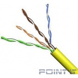 VCOM VNC1100-YE Кабель UTP 4 пары кат.5е (бухта 305м), желтый 