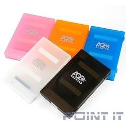 AgeStar 3UBCP1-6G (BLACK) USB 3.0 Внешний корпус 2.5&quot; SATA HDD/SSD AgeStar 3UBCP1-6G (BLACK) USB 3.0, пластик, черный, безвинтовая конструкция
