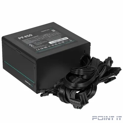 Блок питания Deepcool ATX 450W PF450 80 PLUS WHITE (20+4pin) APFC 120mm fan 6xSATA RTL