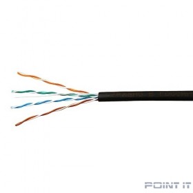 SkyNet Кабель UTP outdoor 4x2x0,51, медный, FLUKE TEST, кат.5e, однож., (100м) box, черный [CSP-UTP-4-CU-OUT/100]