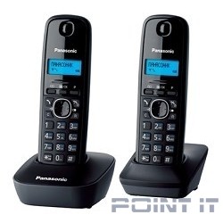 Panasonic KX-TG1612RUH (серый)  {Доп трубка в комплекте,АОН, Caller ID,12 мелодий звонка,поиск трубки}