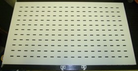 Полка для стоек 628-800мм (Ш*Г 445x804), с фронтальными направляющими 80кг, без крепежа, серая, &quot;М&quot;