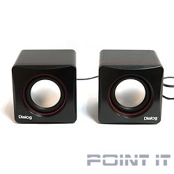 Dialog Colibri AC-04UP BLACK-RED {акустические  колонки 2.0, 6W RMS, питание от USB}