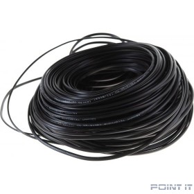 Rexant (01-5002) Кабель телефонный 2 жилы, 100 м., черный, (ШТЛП-2) 