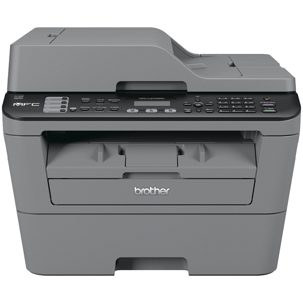 Brother MFC-L2700DNR (P/C/S/F, A4, 32Мб, 24стр/мин, GDI, Duplex, ADF35, LAN, USB, старт.тонер 700 стр, 3 года гарантии)