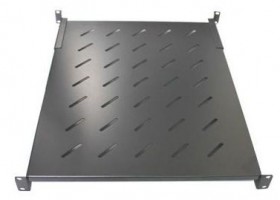 Полка для шкафа гл. 600 (440x350) черная  60 кг с фронтальными направляющими &quot;Y&quot;
