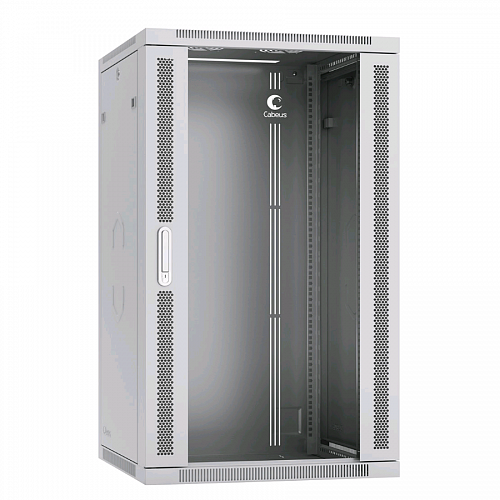 Шкаф телекоммуникационный настенный 19 22U 600x450x1082mm (ШхГхВ) дверь стекло