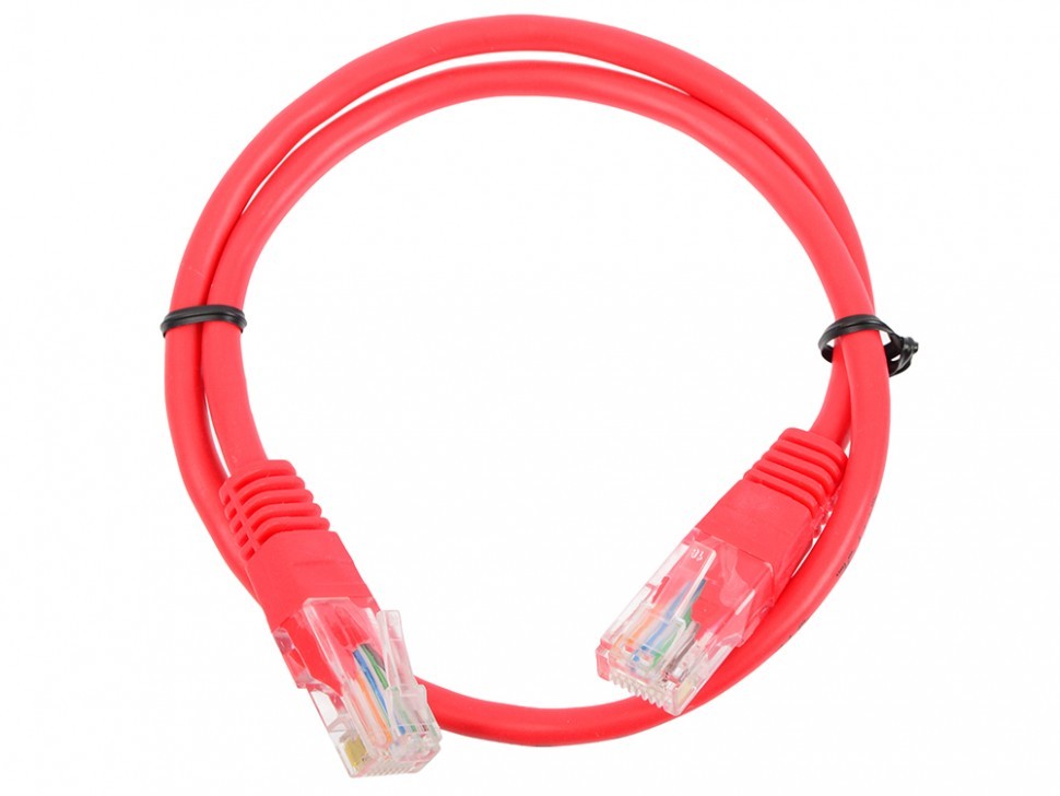 Патч-корд Netko СКС FTP4 cat.5e, 1.0м, литой коннектор, красный