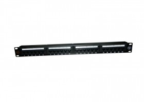 Патч-панель UTP, 19&quot;, 24 порта RJ45, cat.5е, 1U, Dual Type, Netko СКС, &quot;J&quot;