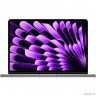 Ноутбук Apple MacBook Air 13-inch 2024 [MXCR3] (КЛАВ.РУС.ГРАВ.) Space Gray 13.6" Liquid Retina {(2560x1600) M3 8C CPU 10C GPU/16Gb/512Gb SSD/рекоменд.переходник 11007065}