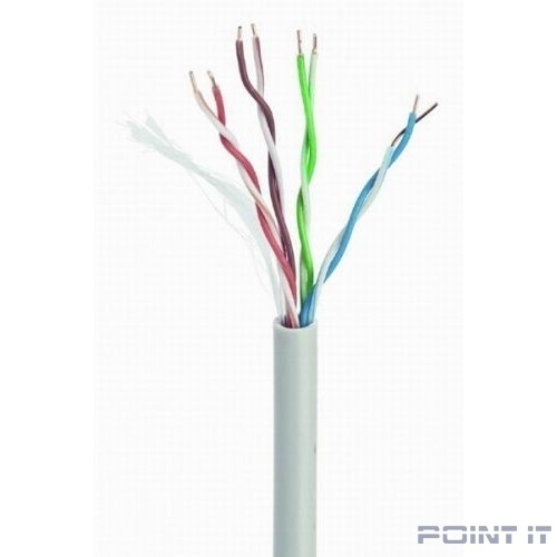 Cablexpert UPC-6004-SO, UTP6, 4 пары, 0.57 мм, медь, однож., 305 м, Fluke Test, серый