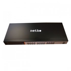 Коммутатор 19&quot;, 26 портовый, 24 1Gbit порта, 2 SFP, мет. корпус, черный