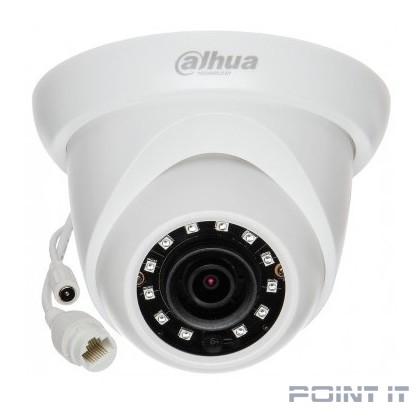 DAHUA DH-IPC-HDW1230SP-0280B-S5 Уличная турельная IP-видеокамера 2Мп, 1/2.8” CMOS, объектив 2.8мм, ИК-подсветка до 30м, корпус: металл, пластик
