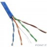 5bites Кабель US5505-100A-BL UTP / SOLID / 5E / 24AWG / CCA / PVC / BLUE / 100M