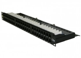 Патч-панель UTP, 19&quot;, 48 портов RJ45, cat.5е, 1U, Dual Type, компактная, Netko СКС, &quot;J&quot;