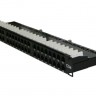 Патч-панель UTP, 19", 48 портов RJ45, cat.5е, 1U, Dual Type, компактная, Netko СКС, "J"