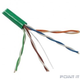 5bites Кабель US5505-100A-GR UTP / SOLID / 5E / 24AWG / CCA / PVC / GREEN / 100M