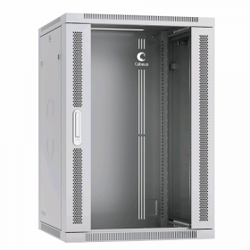  					Шкаф телекоммуникационный настенный 19 18U 600x600x901mm (ШхГхВ) дверь стекло				 