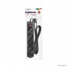 CBR Сетевой фильтр CSF 2505-1.8 Black PC, 5 евророзеток, длина кабеля 1,8 метра, цвет чёрный (пакет)