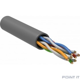 ITK LC1-C5E04-121 Витая пара U/UTP кат.5E 4 x 2 х 24AWG (0,51 мм) LSZH серый (305м)