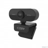 CBR CW 852FHD Black, Веб-камера с матрицей 2 МП, разрешение видео 1920х1080, USB 2.0, встроенный микрофон с шумоподавлением, фикс.фокус, крепление на мониторе, длина кабеля 1,5 м, цвет чёрный
