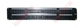 Патч-панель UTP, 19&quot;, 48 портов RJ45, cat.5е, 2U, Dual Type, Netko СКС, &quot;J&quot;