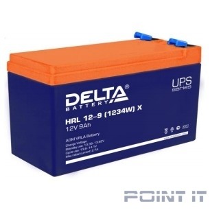 Delta HRL 12-9 X (9А\ч, 12В) свинцово- кислотный аккумулятор