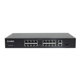 AN-S18P16 - 19-портовый 100/1000 Мбит/с L2 коммутатор с PoE+ до 300Вт