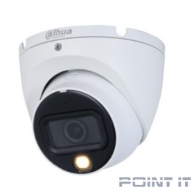 DAHUA DH-HAC-HDW1500TLMP-IL-A-0360B-S2 Уличная турельная HDCVI-видеокамера с интеллектуальной двойной подсветкой 5Мп, объектив 3.6мм, ИК 20м, LED 20м, IP67, корпус: металл