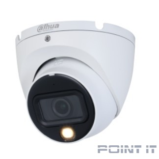DAHUA DH-HAC-HDW1500TLMP-IL-A-0360B-S2 Уличная турельная HDCVI-видеокамера с интеллектуальной двойной подсветкой 5Мп, объектив 3.6мм, ИК 20м, LED 20м, IP67, корпус: металл