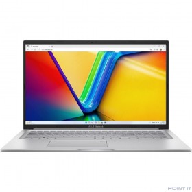 Ноутбук ASUS X1704V (X1704VA-AU482) 17.3&quot;/FHD/IPS/250N/60Hz/i5-1335U/16GB/SSD512GB/Intel Iris Xe/FingerPrint/Backlit/DOS/Cool Silver (90NB10V1-M00H60)