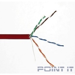 5bites US5505-305A-LSZH UTP / SOLID / 5E / 24AWG / CCA / PVC / LSZH / RED / 305M