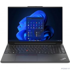Ноутбук Lenovo ThinkPad E16 G1 [21JTS0A200] (КЛАВ.РУС.ГРАВ.) Black 16&quot; {WUXGA IPS Ryzen 5 7530U(2.0GHz)/16GB/512GB SSD/DOS/клавиатура c подсветкой}