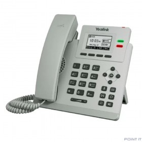 Телефон SIP Yealink SIP-T31P, 2 линии, PoE, БП в комплекте,светло-серый (SIP-T31P Light Gray)