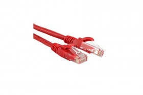 Патч-корд Netko СКС FTP4 cat.5e, 5.0м, литой коннектор, красный РАСПРОДАЖА