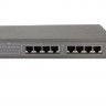 NS10808P PoE, коммутатор, настольный, 8 портовый, 8 PoE 802.3af 1Gbit портов, 15.4W, кабель питания ЕВРО, серый РАСПРОДАЖА