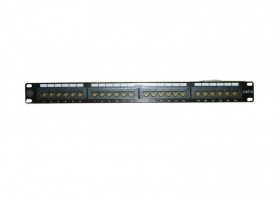 Патч-панель UTP, 19&quot;, 24 порта RJ45, cat.6, 1U, Dual Type, Netko СКС, &quot;J&quot;