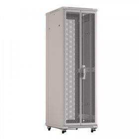  					Шкаф напольный 19-дюймовый, 42U, 2055x800х1000 мм (ВхШхГ), передняя и задняя распашные перфорированные двери (75%), ручка с замком, цвет серый				 