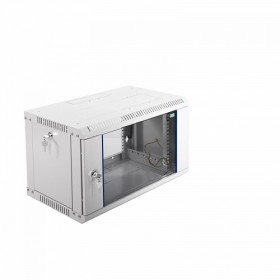  								Шкаф телекоммуникационный настенный разборный ЭКОНОМ 6U (600х650) дверь стекло, цвет черный							