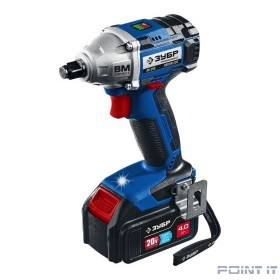 Ударный гайковерт Зубр GB-250-42 4Ач,  с двумя аккумуляторами