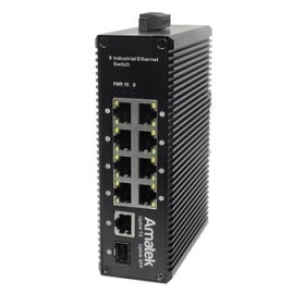 AN-SX10P8A - промышленный 10-портовый L2 коммутатор с PoE до 240Вт