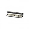 Патч-панель UTP, 19", 24 порта RJ45, cat.6, 1U, Dual Type, с органайзером, "L"
