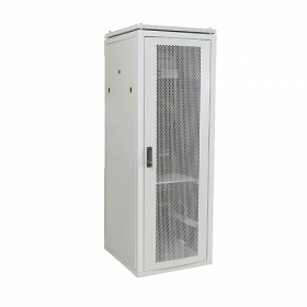  					ITK Шкаф сетевой 19 LINEA N 38U 600х1000 мм с L-профилями перфорированные двери серый				 