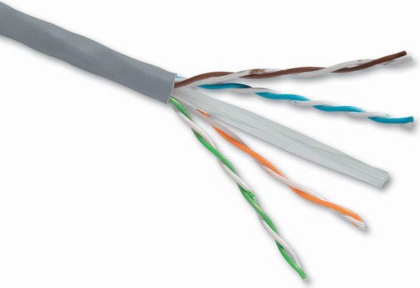 Кабель U/UTP4 cat.6a NETKO /4 пары 23 AWG BC / 305м / одножильный, неэкранированный с крестовиной, 305м "СКС", FLUKE TEST