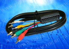 Шнур аудио-видео SCART-6RCA (1.2 м, сборный) Cabletech РАСПРОДАЖА