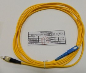 Патч-корд оптический переходной SC-FC/UPC SM Simplex 3.0мм 9/125, 2м Netko