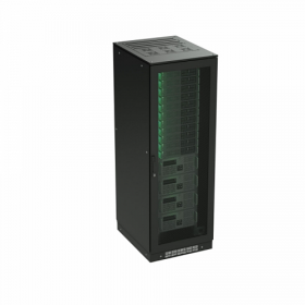  					Напольный шкаф 24U 800х1200 двери перфорированная/перфорированная, укомплектован вводом и заглушками RAL 9005				 
